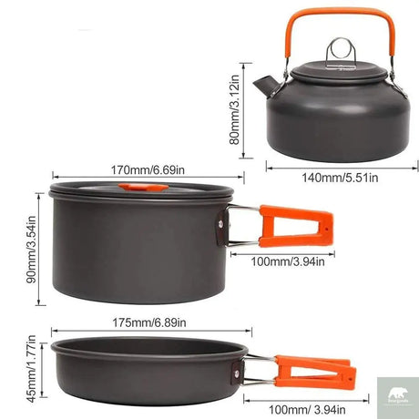 Cookware Kit  Camping Aluminium - Beargoods Cookware Kit  Camping Aluminium Beargoods.co.uk  46.99 Beargoods