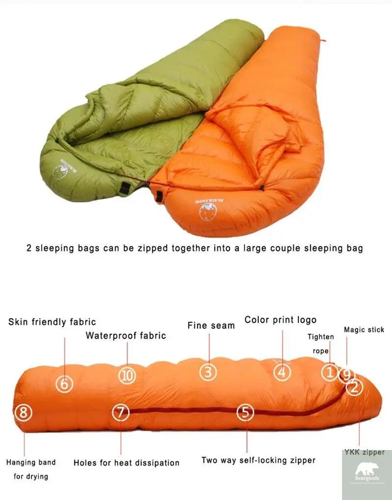 Goose down filled Adult Sleeping bag - Beargoods Goose down filled Adult Sleeping bag Beargoods.co.uk  135.99 Beargoods