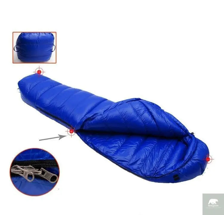 UltraLight Duck Down Mummy Style Sleeping Bag - Beargoods UltraLight Duck Down Mummy Style Sleeping Bag Beargoods.co.uk  89.99 Beargoods