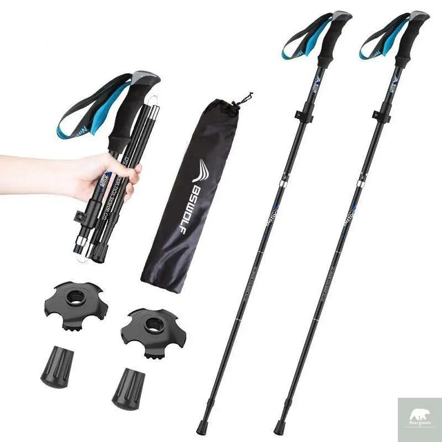 2 Piece Ultralight Trekking Poles Foldable - Beargoods 2 Piece Ultralight Trekking Poles Foldable Beargoods.co.uk  34.99 Beargoods