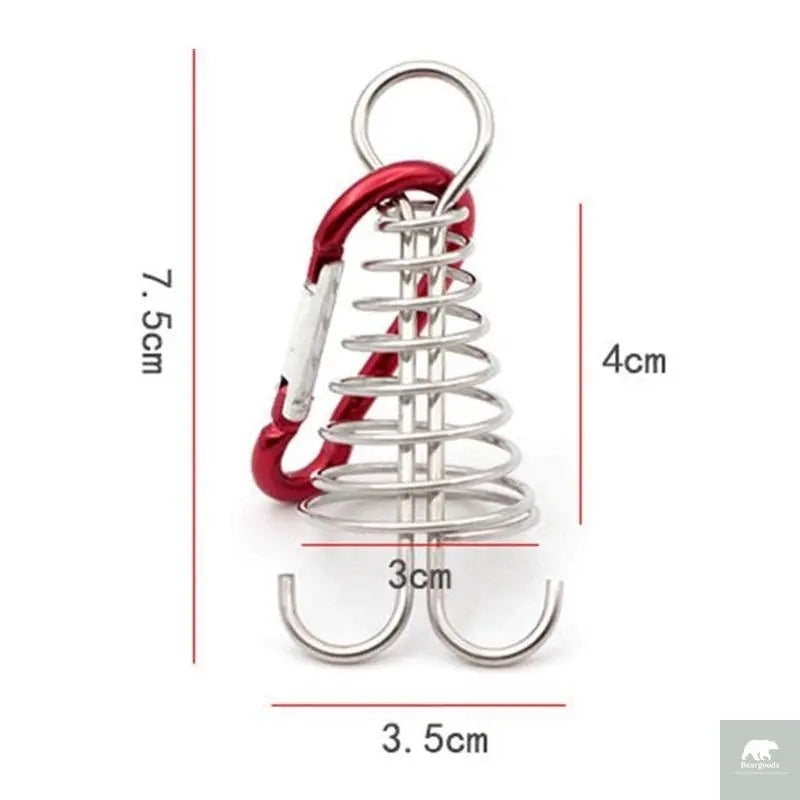 Deck Peg with Carabiner Hooks - Beargoods Deck Peg with Carabiner Hooks Beargoods.co.uk  10.99 Beargoods